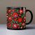 Hungarian Matyó embroidery patterned mug