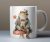 Frog with hat and flower mug