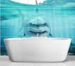 Tile mural - water world - Great White shark