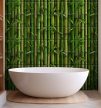 Bamboo tile mural to bathroom