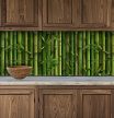Bamboo tile mural to kitchen