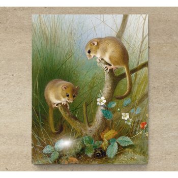 Tile trivet - wildlife -mouse 