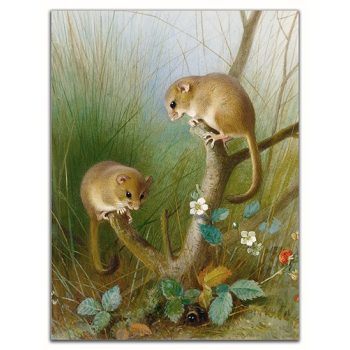 Tile trivet - wildlife -mouse 
