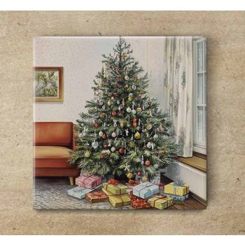 Ceramic tile mural - children playing snowball  Ceramic tile mural - children playing snowball