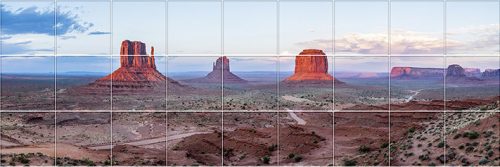 Ceramic tile mural - Arizona Red rocks