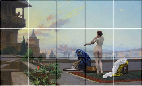Ceramic tile mural - Bath - Bethsabee  