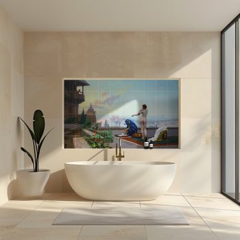 Csempekép mozaik - Fürdő - Bethsabee - (100 x 60 cm)