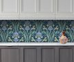 Kitchen tile with art nouveau iris flowers 