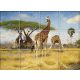 Tile mural - wildlife -giraffe 