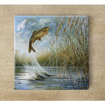 Tile mural - fishes -fishing 
