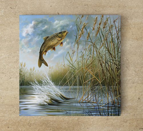 Tile mural - fishes -fishing 