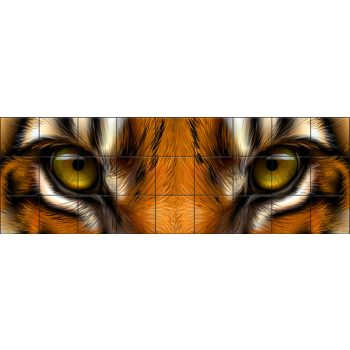 Ceramic tile mural - Eyes of a tiger Ceramic tile mural - Eyes of a tiger