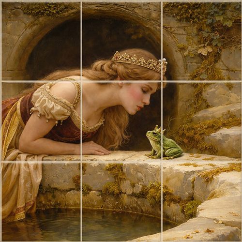 Ceramic tile mural - insects - Dragonflies 