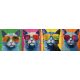 Ceramic tile mural - pop art -woman face 