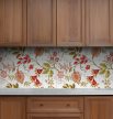Ceramic tile mural - palm leaves