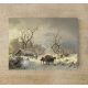 Ceramic tile mural - winter landscape 