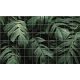 levélmintás zöld csempe trópusi levelekkel