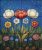 Ceramic tile mural - wild flowers