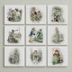 Ceramic tile mural - set of decoration tiles - 9 pcs 