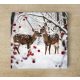 Ceramic trivet - deers in the snow