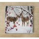 Ceramic trivet - deers in the snow