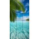 Tile mural - Beach and palm trees