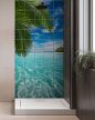 ceramic tile mural with tropical sea
