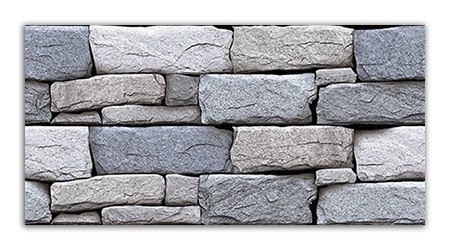 Stone patterned border tile