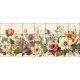 Ceramic tile mural - vintage flowers