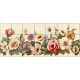 Ceramic tile mural - vintage flowers