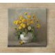 Dandelions in vase - ceramic tile trivet