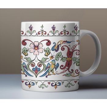 Folksy style mug