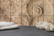 Ceramic tile mural - ammonites fossil