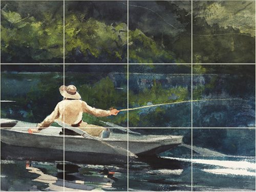 Casting - ceramic tile mural