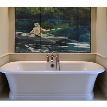 Casting - ceramic tile mural