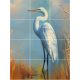 Ceramic tile mural - birds -white egret coupleJapanese 