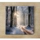 Tile mural - winter landscape with deers 