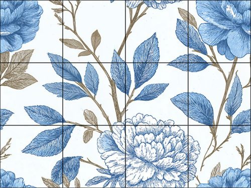 Ceramic tile mural - fruits