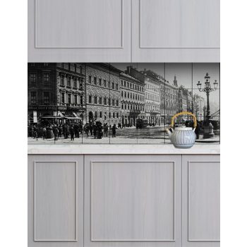 Budapest Oktogon fali csempe