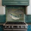 Tile mural - fishes -fishing II. 