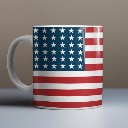 Amerikai zászlós bögre