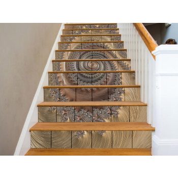 Facade step tiles - Golden fractal