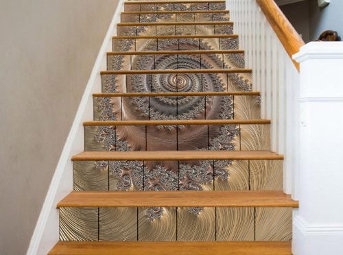 Facade step tiles - Golden fractal