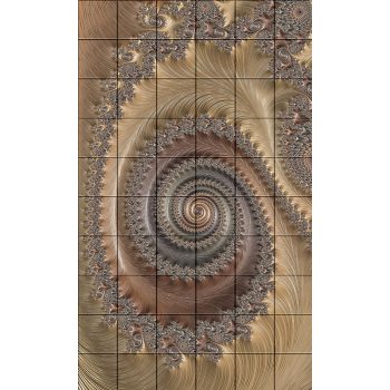 Facade step tiles - Golden fractal