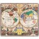 Tile mural - antique map 