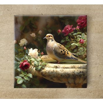 Ceramic tile mural - birds dove