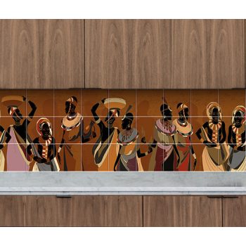 Dekorcsempe - Afrika népei II. (136x45cm)