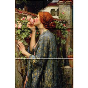 Ceramic tile mural - The soul of the rose  Ceramic tile mural - The soul of the rose