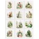 Ceramic tile mural - set of decoration tiles - 12 pcs 