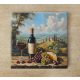Ceramic tile mural - drink - Wine tasting table 